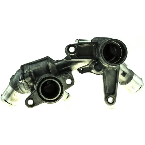 TA6013 – MOTOR RAD AM Thermostat Housing, OE Replacement Aluminum/ Stainless Steel/ Copper/ Rubber Silver 2 Outlet Po...
